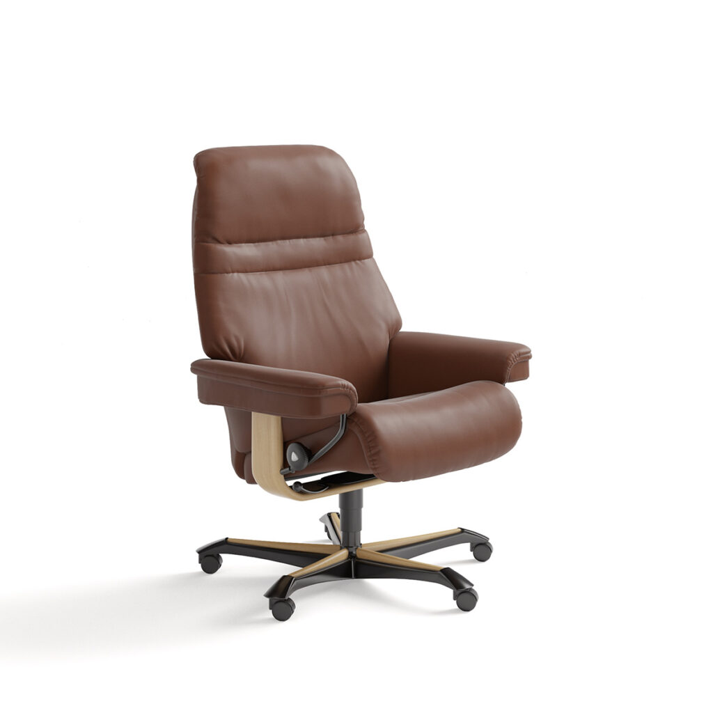 Stressless Sunrise Office Chair Stressless Chairs   Stressless Sunrise Office M Paloma Copper Eik 1024x1024 